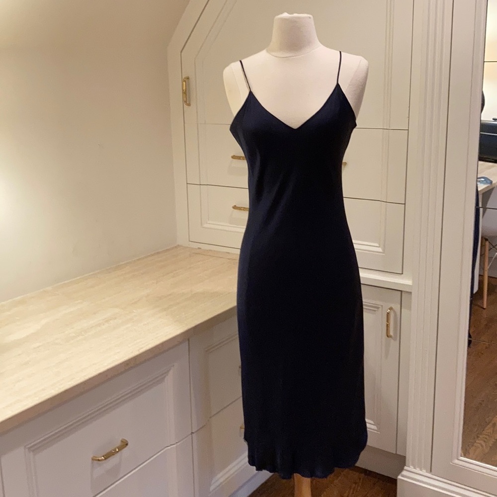 Nili lotan cami dress, blue, size medium